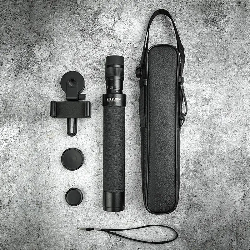 8-24x40 Powerful Monocular Telescope Travel Professional Outdoor Camping Bird Watching HD Zoom Kids Adults Hunting 4
