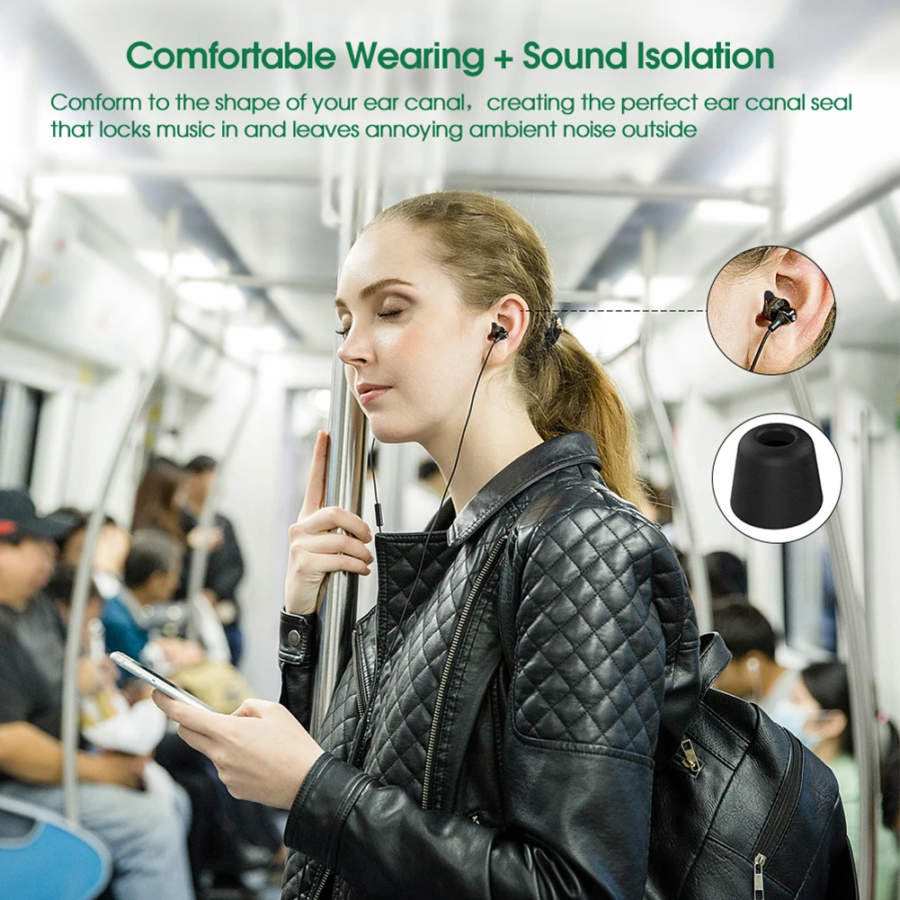 Ear Cushion Replacement Enhanced Music Experience Earphone Earplugs Compact Lightweight Ear Buds Pads Cushion for Earphone