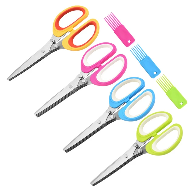 Buy Wholesale China Herb Scissors Set With 5 Blades And Cover