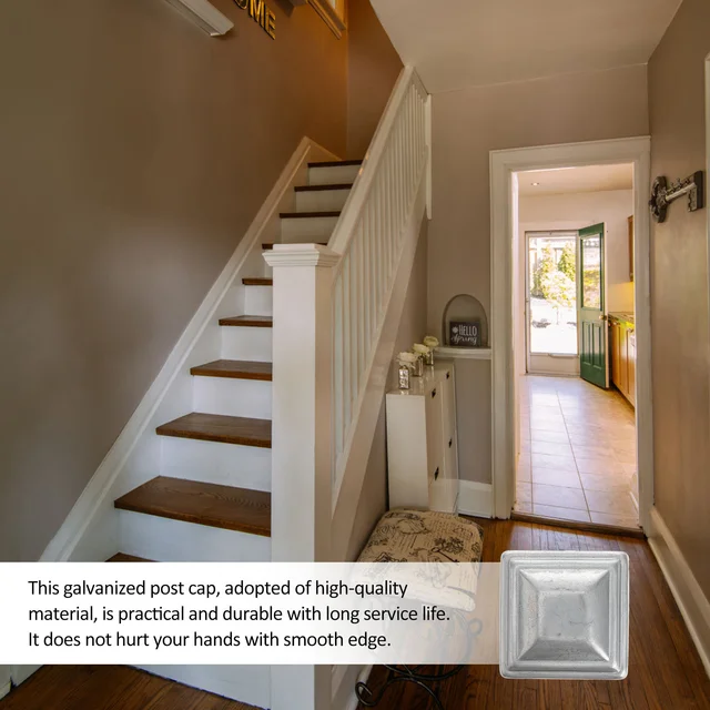 10 Dcs Napenergia -Világos Poszt Sapkák Lámpa Post Fém Kerítés Halmozók Fa Oszlop Topper Kerítések - Image 4