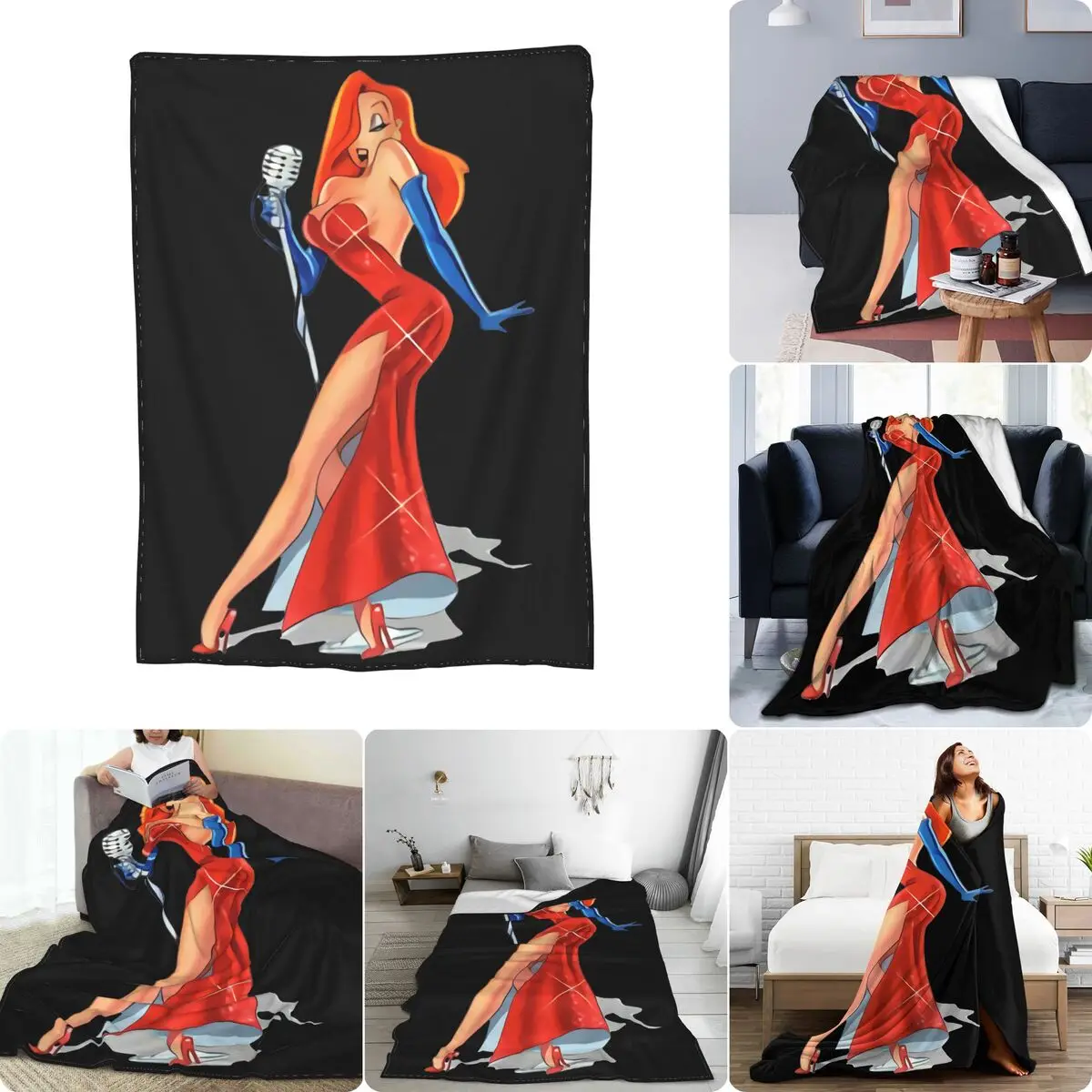 Divano Decorativo Con Coperta In Micro Pile Ultra Morbido In Micro Pile