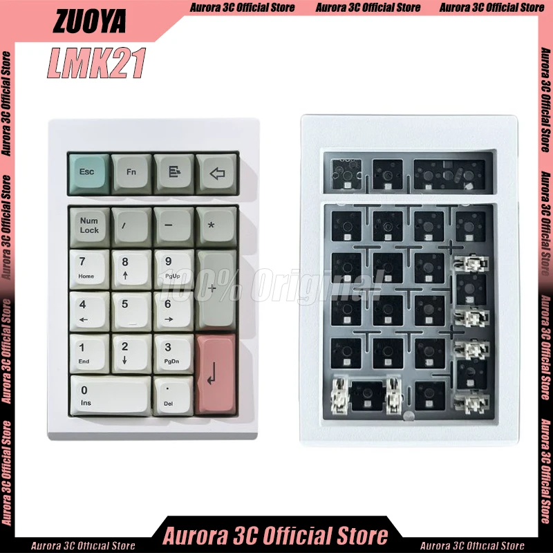 

Zuoya Lmk21 Numeric Keypads Kit 3 Mode 21keys Wireless Bluetooth Aluminum Alloy Pad Via Hot Swap Mini Keyboards Kit Number Pads