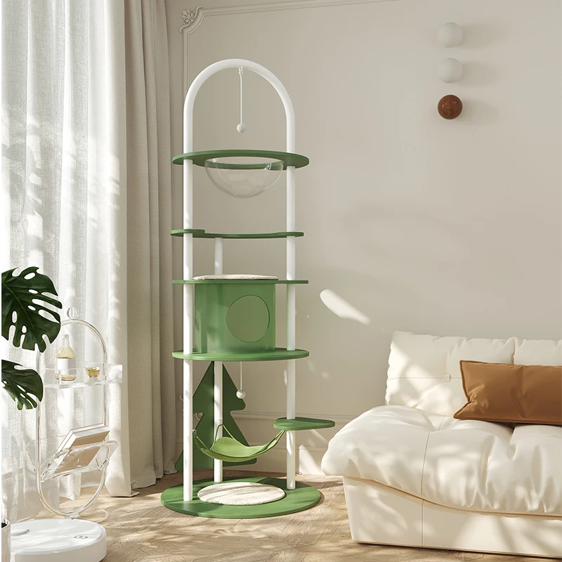 

Simple Japanese cat climbing frame does not occupy a large-scale tongtian column cat rack integrated with household solid wood c