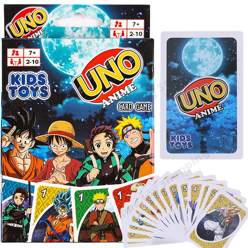 Uno Anime Cartoon One Piece Naruto Dragon Ball Z Demon Slayer Puzzle Cards Games Fanny Familie Poker Board Game Kids Speelgoed Action Figures Aliexpress