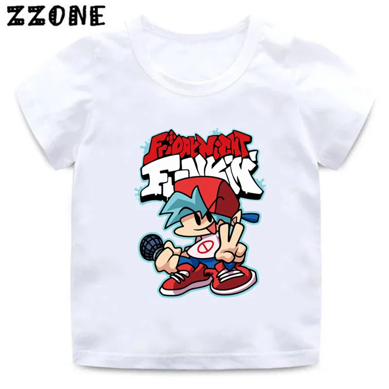 

Hot Sale Kids T-Shirts Friday Night Funkin Blue Singer Game Cartoon Funny Boys Clothes Baby Girls T shirt Children Tops,HKP5482