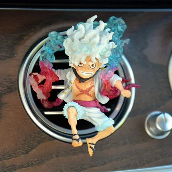 thumbnail image 1 of Clip de perfume para salida de aire de coche de ONE PIECE, modelo de adorno, figuras de acción de Luffy y el Capitán Zoro, puerto de aire acondicionado de coche, juguete decorativo, 1 of 5