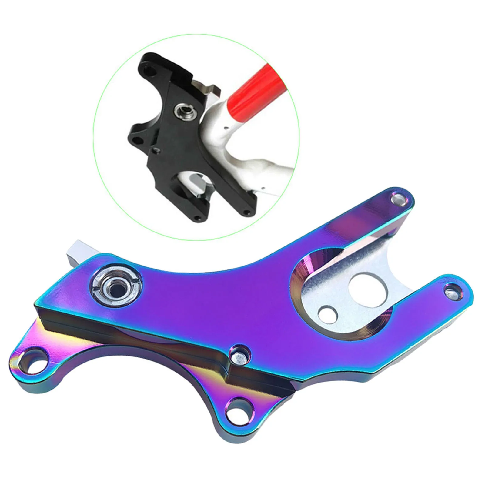 MTB Bicycle Mounting Holder Disc Brake Bracket Adaptor Road Bike Brake Fixed Seat