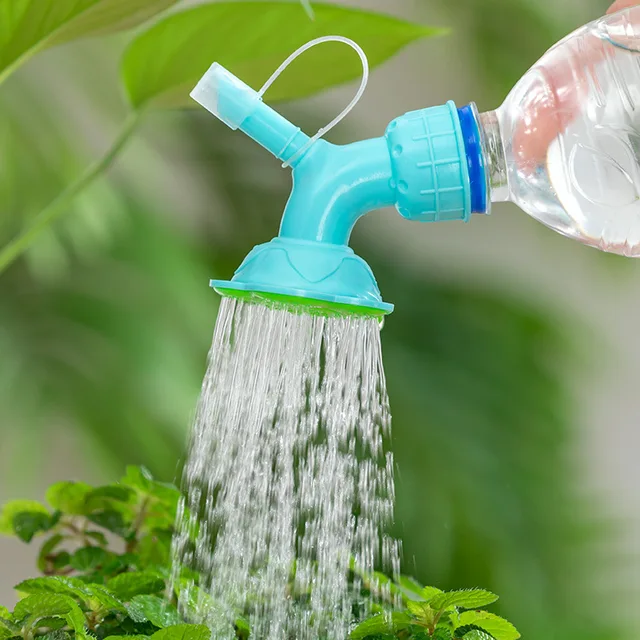 2 -Ből Öntő Fúvóka Fej Kertész Növényi Öntőszerszám Palack Sapka Sprinkler Kettős Fejvíz Kannák Kerti Szerszám