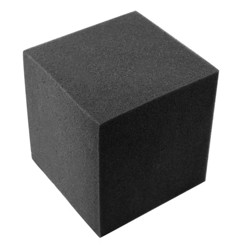 Acoustic Foam 1Pc 15X15X15cm Square Sound Insulation Foam + 3Pcs 12X12X24cm Bass Trap Wall Foam Flame Retardant 4Pcs/Set acoustic foam