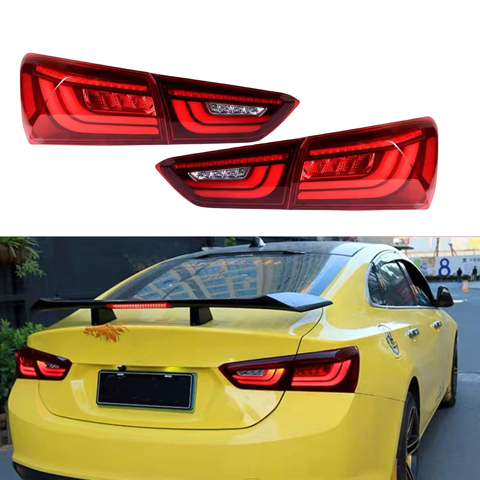 

Car LED Taillight Rear Lamp Turn Signal Dynamic Indicator For Chevrolet Malibu XL 2016 2017 2018