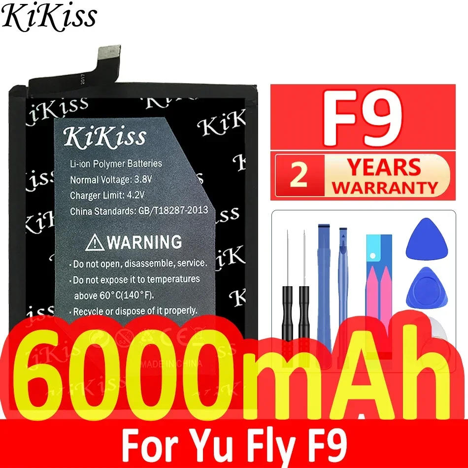 

6000mAh KiKiss Powerful Battery F 9 For Yu Fly F9 TY001/JKCW