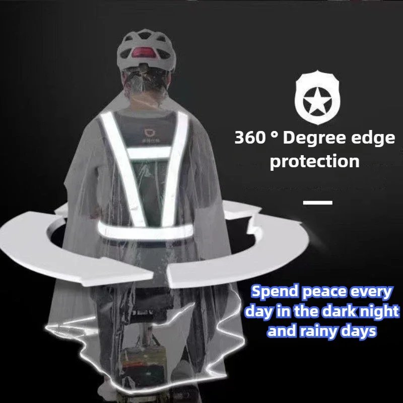 Specialized Folding Raincoat Electric Riding Fully Transparent Raincoat Thickened and Enlarged Full Body Integrated motorcycle raincoat rain poncho raincoat suit bike raincoat disposable raincoat