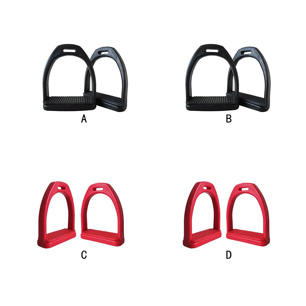 

2 Pieces Riding Stirrup Rubber Pad Non-slip Stirrups Gifts Red Small