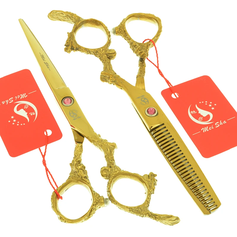 

Meisha 6 дюймов профессиональные ножницы для волос, Японские Стальные Парикмахерские ножницы для стрижки, салонные ножницы для филировки A0112A