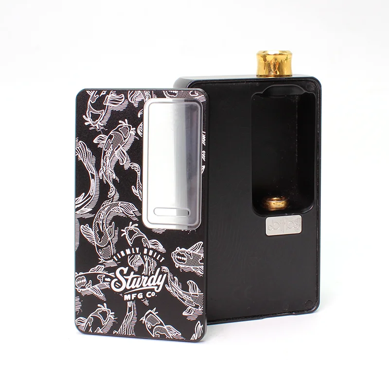 

SXK Dot-Sturdy V2 Panels Covers for Dotmod Dotaio V2 Kits Aluminium Alloy Panel with Buttons Black Susco Black Fish Patterns