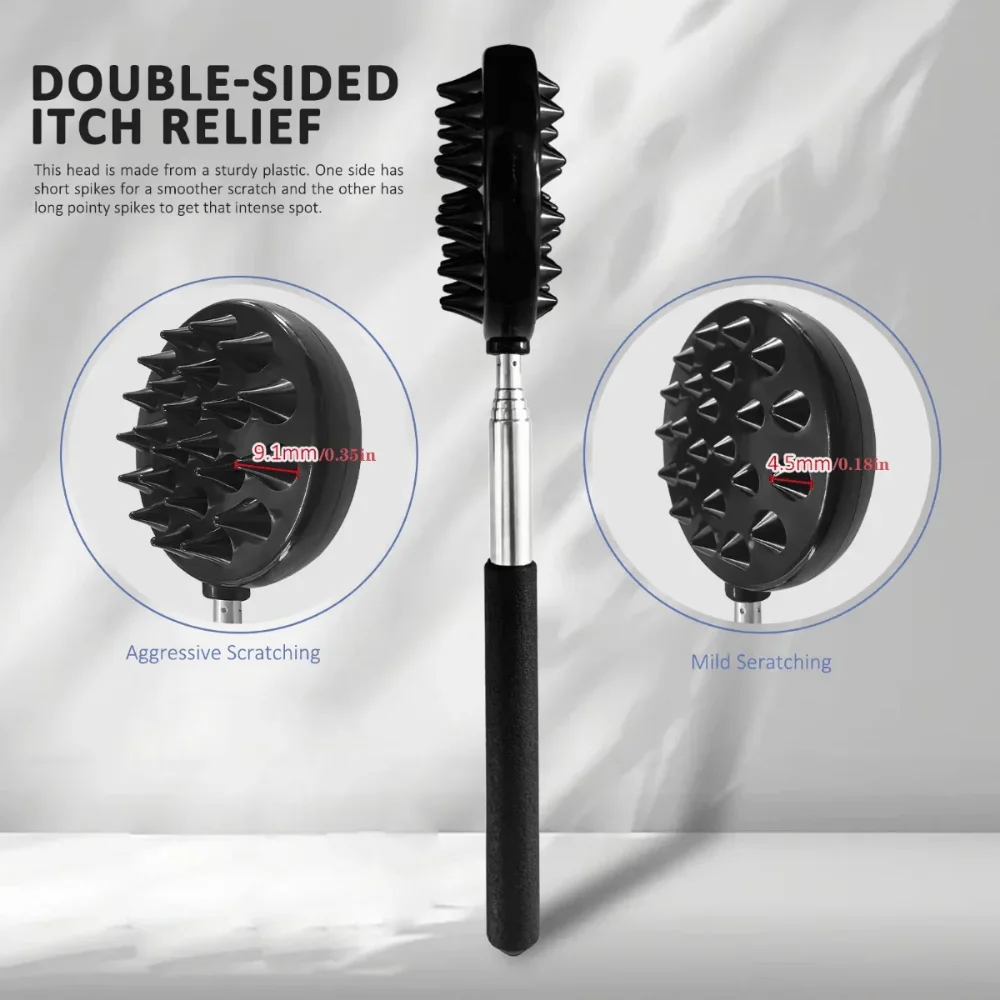 23-Teeth Super Large Extendable Back Scratcher Deep Back Scratcher for Men Women Birthday Gift Back Massager Point Massage Stick