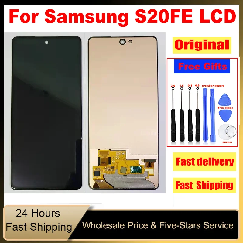 삼성 갤럭시 S20 FE LCD G780F S20FE 4G 5G 디스플레이 터치 스크린 디지타이저 어셈블리, 6.5 인치 ...