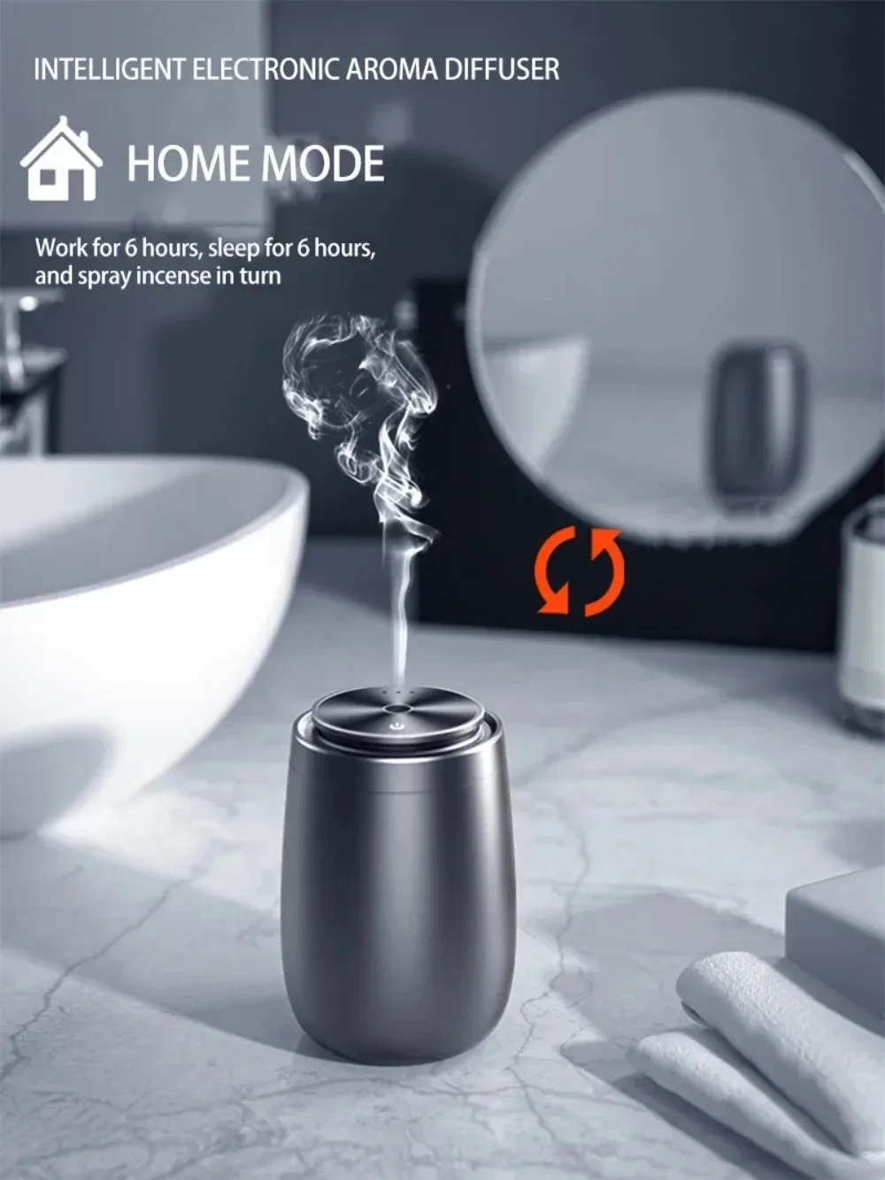 Description Picture 4 of itemCar Air Fresheners Essential Oil Diffuser Electric Aromatic Oasis Aluminium Portable Aromatherapy Aroma Diffuser Home Office