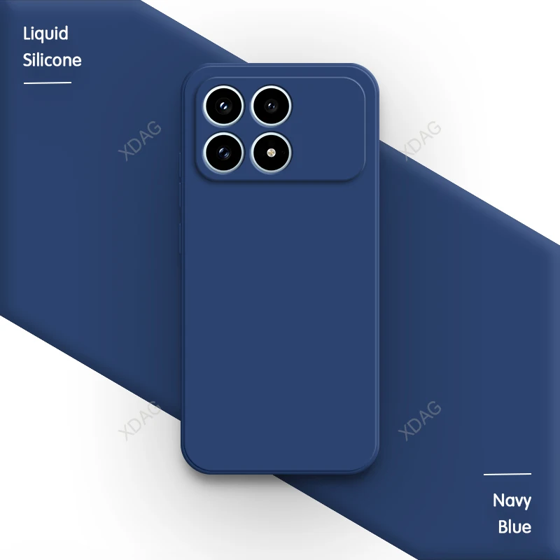 Premium Silicone Phone Case with Soft Internal Flocking - High-Quality Protective Back Cover