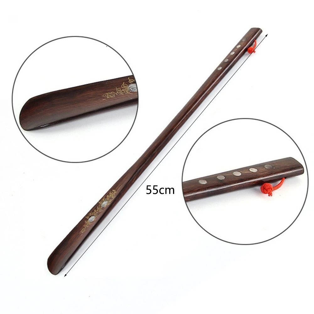 Lifter AID Stick Wooden Spoon Home Long Handle Professional Flexible Shoe Horns