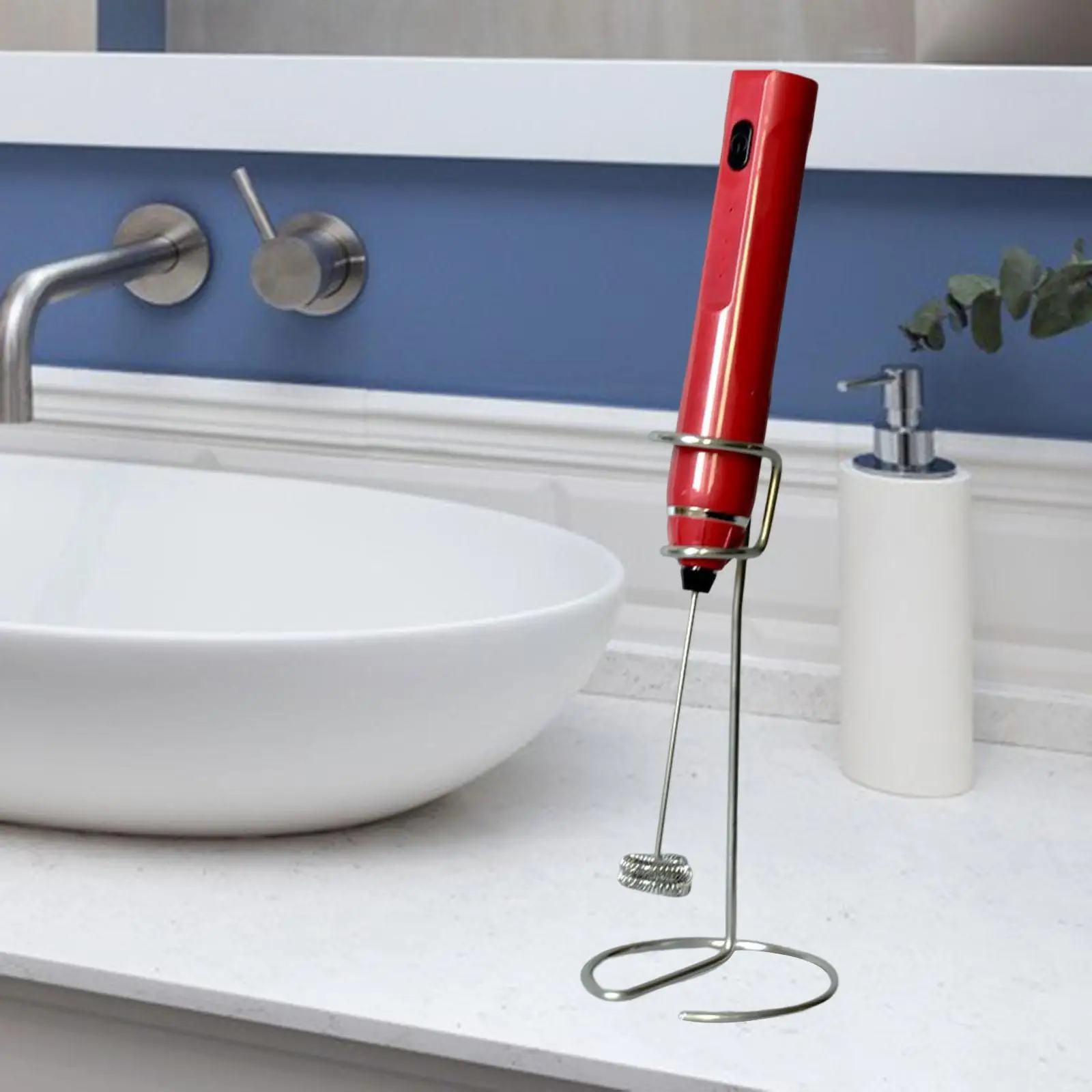 

Metal Egg Beater Stand Milk Frother Rack Coffee Frother Holder Eggbeater Rest for Home Kitchen Restaurant Supplies