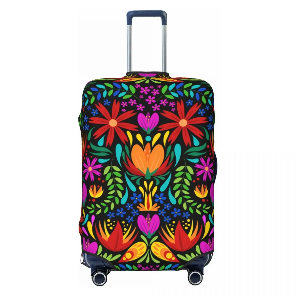 Fashion Colourful Floral Mexican Flowers Luggage Cover Protector Elastic Travel Suitcase Covers luggage cover