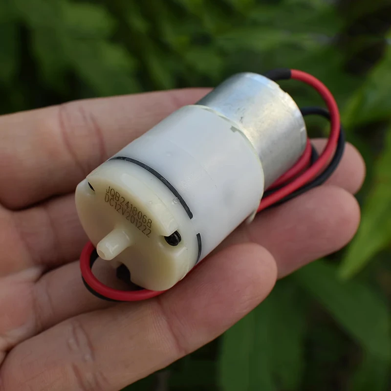 JQB2418068 미니 마이크로 310 모터 에어 펌프 27mm 다이어프램 DC 6V-12V 소형 산소 압력 펌프 DIY 모니터 수족관 어항용