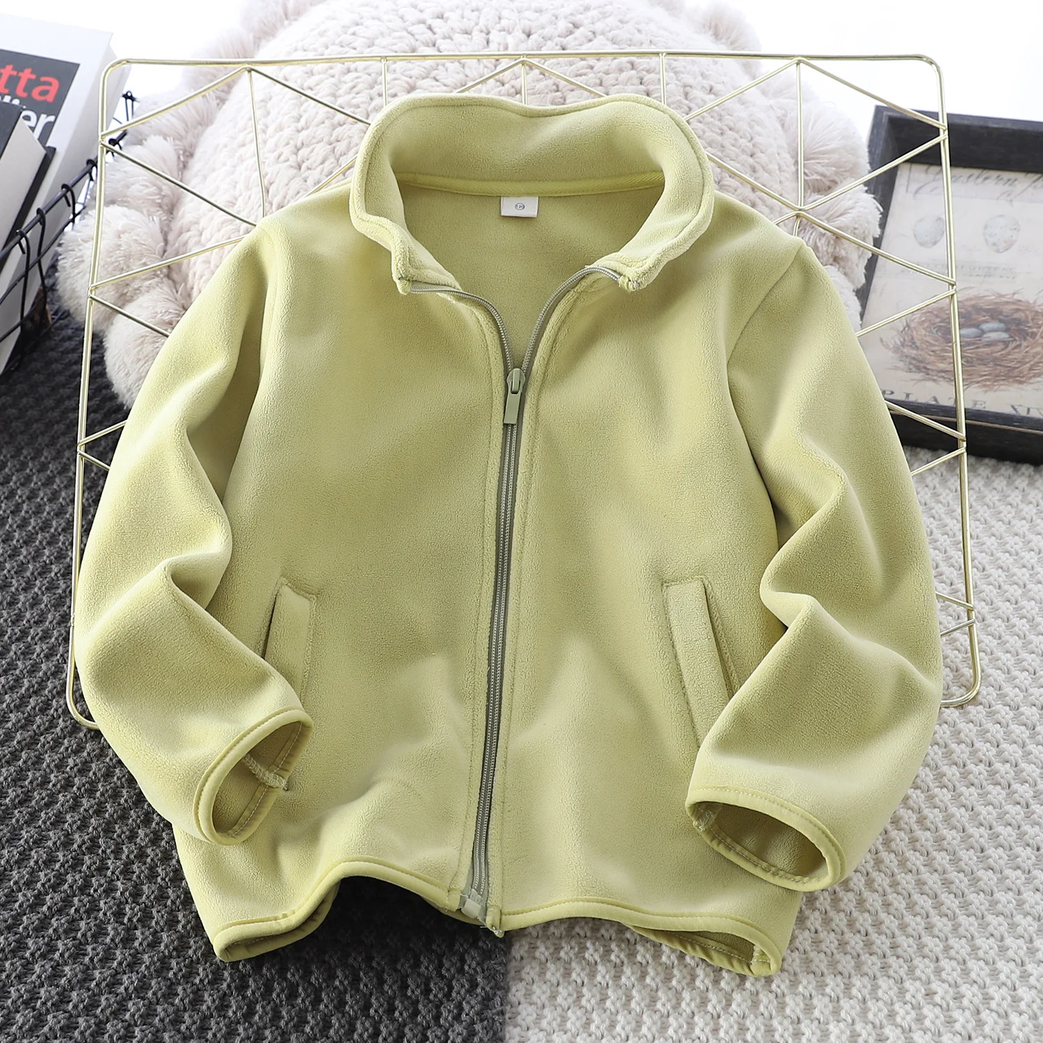 الأطفال القطبية بلوزة من الصوف 2025 ربيع جديد الاط...