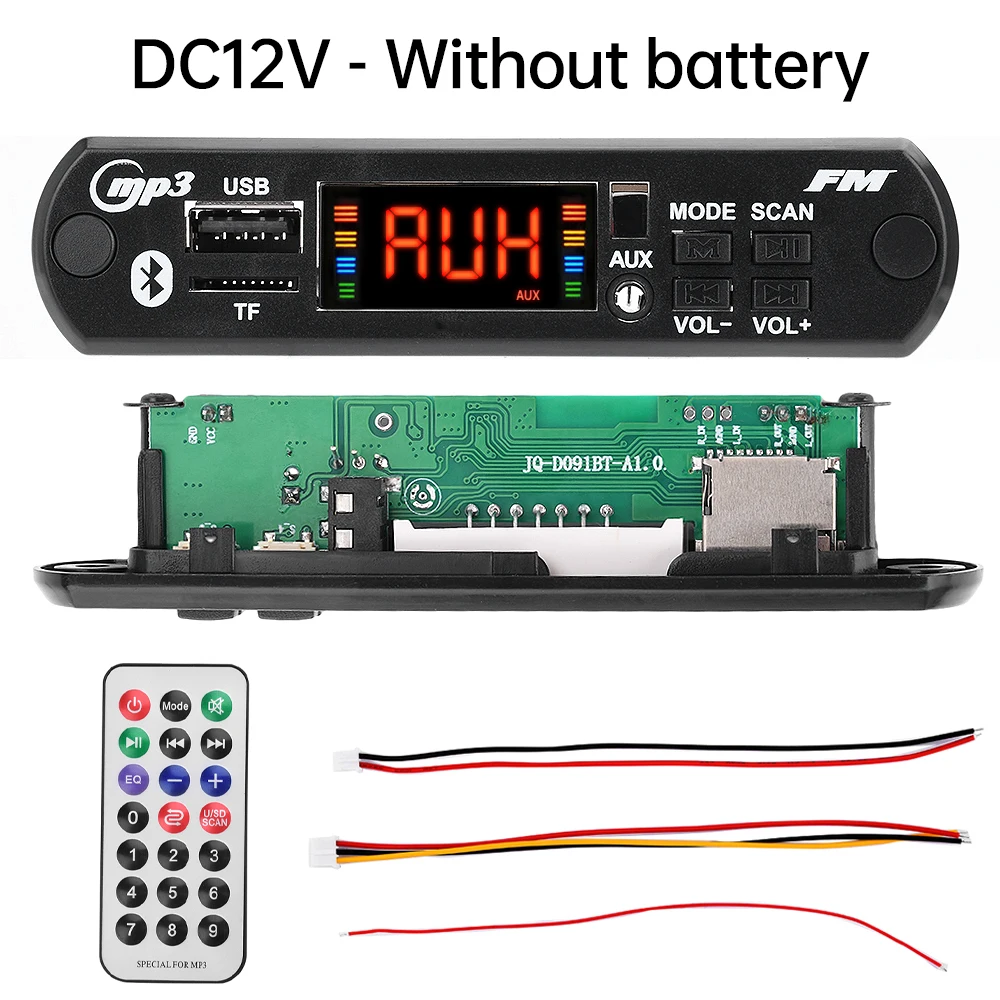 Dc 5v 12v מכונית mp3 WMA מפענח לוח אודיו נגן MP3 usb tf רדיו מודול bluetooth 5.0 ללא מגבר כוח