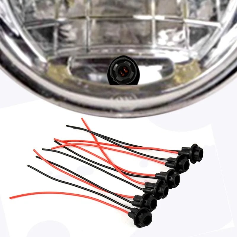 

2pcs 12V 0.5A Black New Motorcycle Fog Light Bulb Lamp T10 Meter Bulb Socket