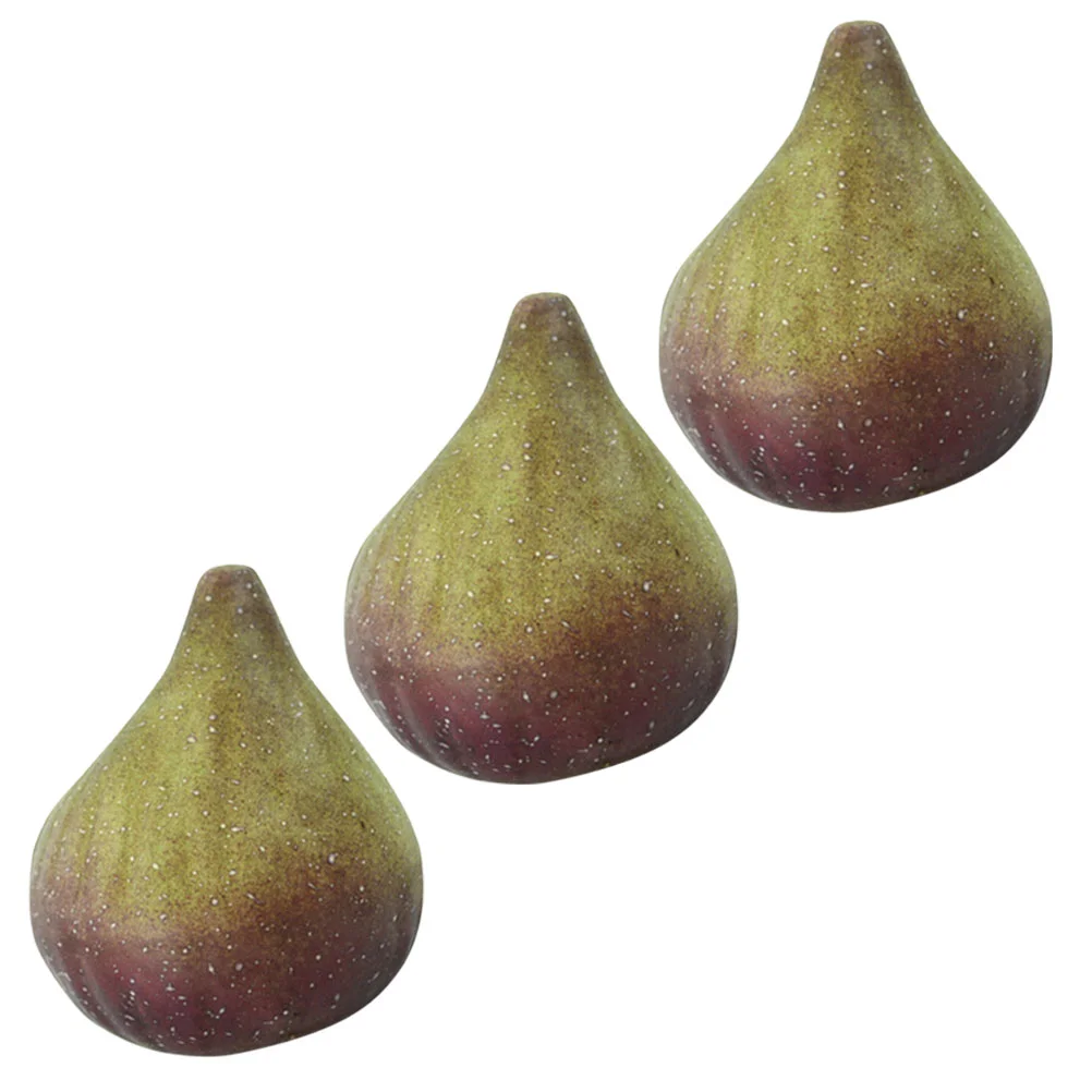 3 Pcs Artificial Fruits and Vegetables Decorations Simulated Fruits Toys Realistic Models Creative Lifelike Faux Plastic Simulation Film Props