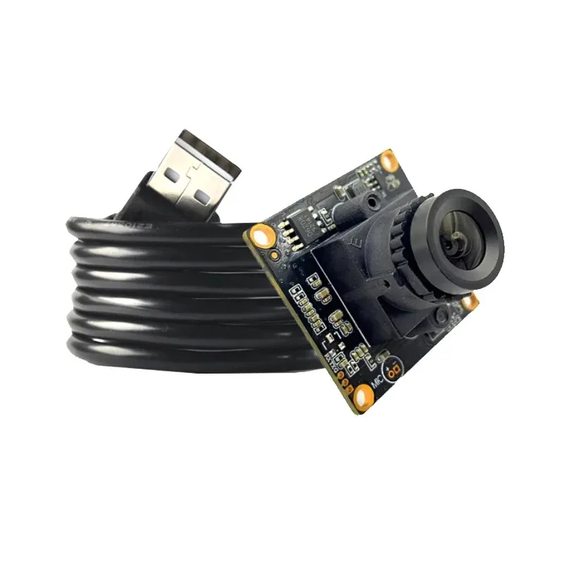 HD 1080P FF 90 ° CMOS USB 카메라 모듈, 디지털 소음 감소, UVC 드라이브 무료, MJPEG YUY2 H.264, 얼굴 인식 라이브 브라