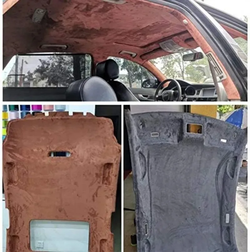 벨벳 자가 접착 원단 자동차 내부 개조 소파 수리 보석함 장식 자동차 천장 라이닝 헤드라이너 원단