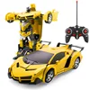 Mini 2 In 1 Car Toys Transform Robot Model Vehicle Remote Control RC Car Deformation Car Toy Boys Gifts Children Fun Toys Gift 5