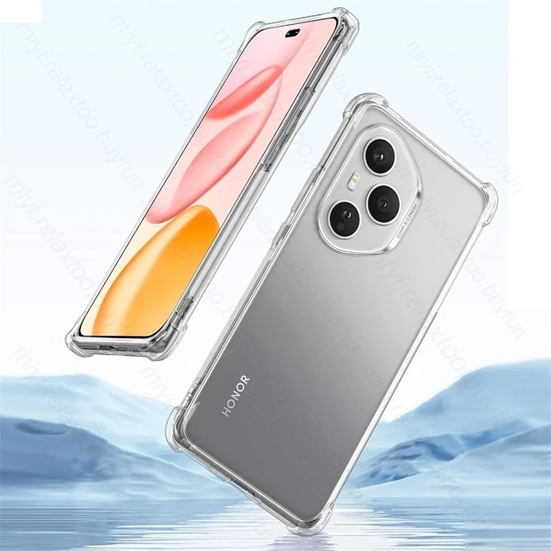 Ultra-Thin Clear TPU Soft Back Cover with Lens Protection