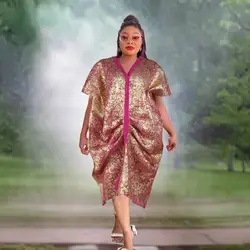 New two-piece dress elegant and pretty women's dresses mesh gauze african dresses gilding african women dresses