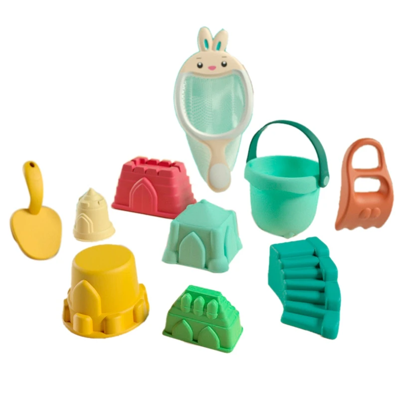

Пляжные Игрушки для малышей, мягкие формы для грузовика с сетчатым мешком, инструмент для игры в песк и летнюю воду
