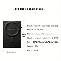 Slim Wallet for Men - Minimalist Mens Wallet Pop up Card Holder with RFID Blocking and Money Pocket Wallets Stealth Wallet Gifts - Image 4