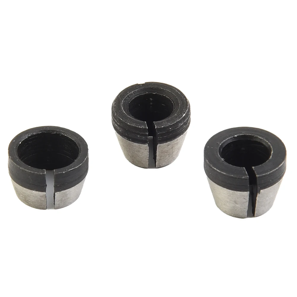 

3pcs 6mm 6.35mm 8mm Collet Chuck Adapter For Engraving Trimming Machine Electric Router Wood Router Milling Cutter Accessories