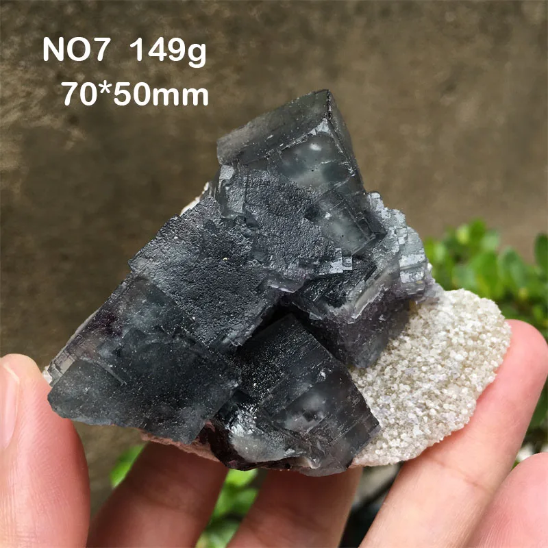Natural Hunan Rare Blue Fluorite Specimen Mineral Cluster Spiritual Meditation Healing Crystal Stones Home Decoration 5