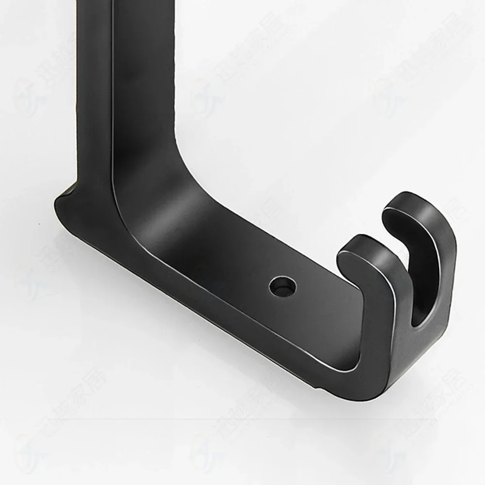 Punch-Free 40-50CM Towel Rack Bars Bathroom Accessories Two Layer Shower Clothes Hanging Wall Rack Holder Hook Space Aluminum