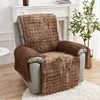 1/2/3 Seater Recliner Sofa Cover Flannel Armchair Case Plush Sofa Cover Non-Slip Relax  Chair Slipcovers Home Decor 6
