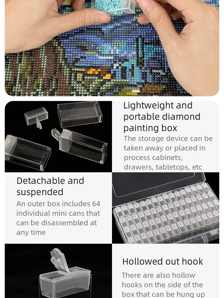 64 84 Grids Diamond Painting Storage Box Portable Seed Bead Organizer 4 S6d5f3f605d9840ffa7511669c7051292y