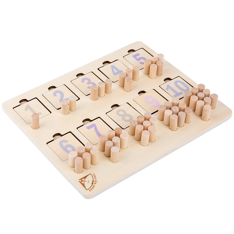 Wooden Puzzles Matching Panels Children's Educational Toys Puzzle Demonstrator Montessori Teaching Aids Geometries Panels 3