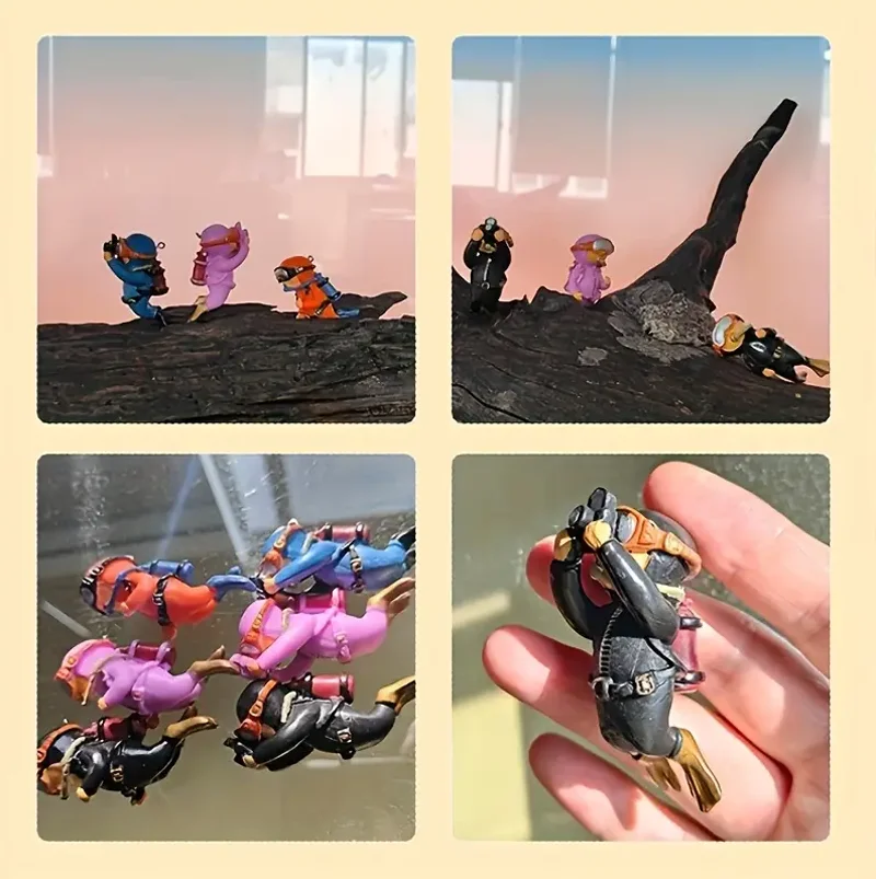 Mini Scuba Diver Figurine Aquarium Decoration