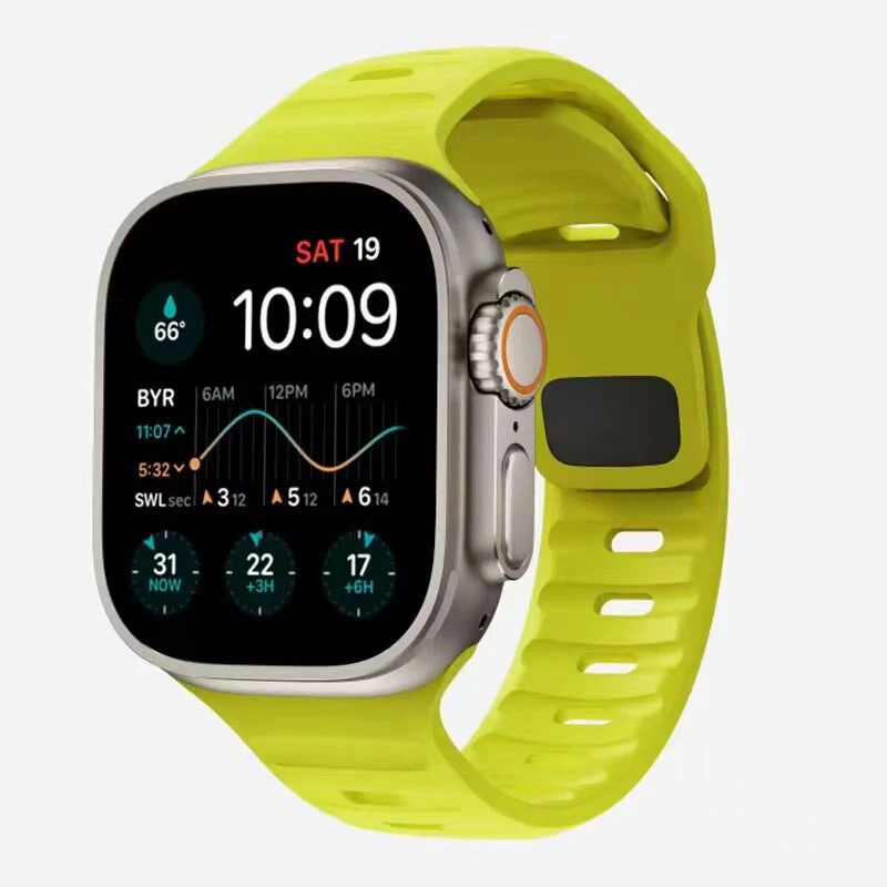 Premium Sports Silicone Strap for Smart Watches - Durable and Stylish Bracelet