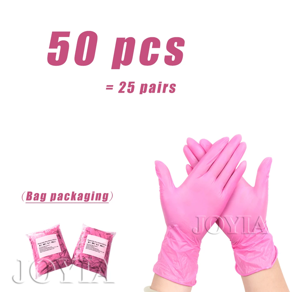 Gants jetables verts disposés en éventail, vue de dessus.