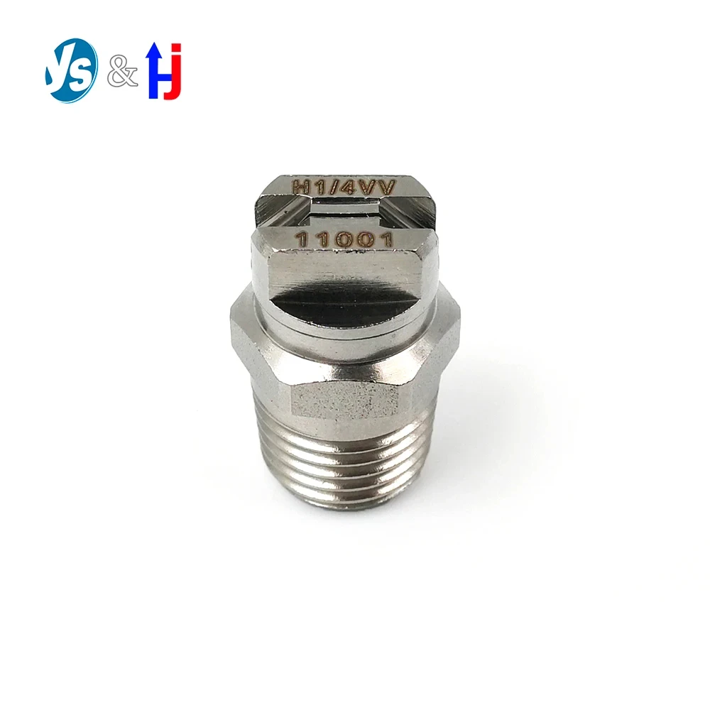 SS304 Vee Flat Fan Spray Jet Nozzle Industrial Factory Cleaning Dust Removal Nozzle Washing 11001 9502 8003 6504 1/8 