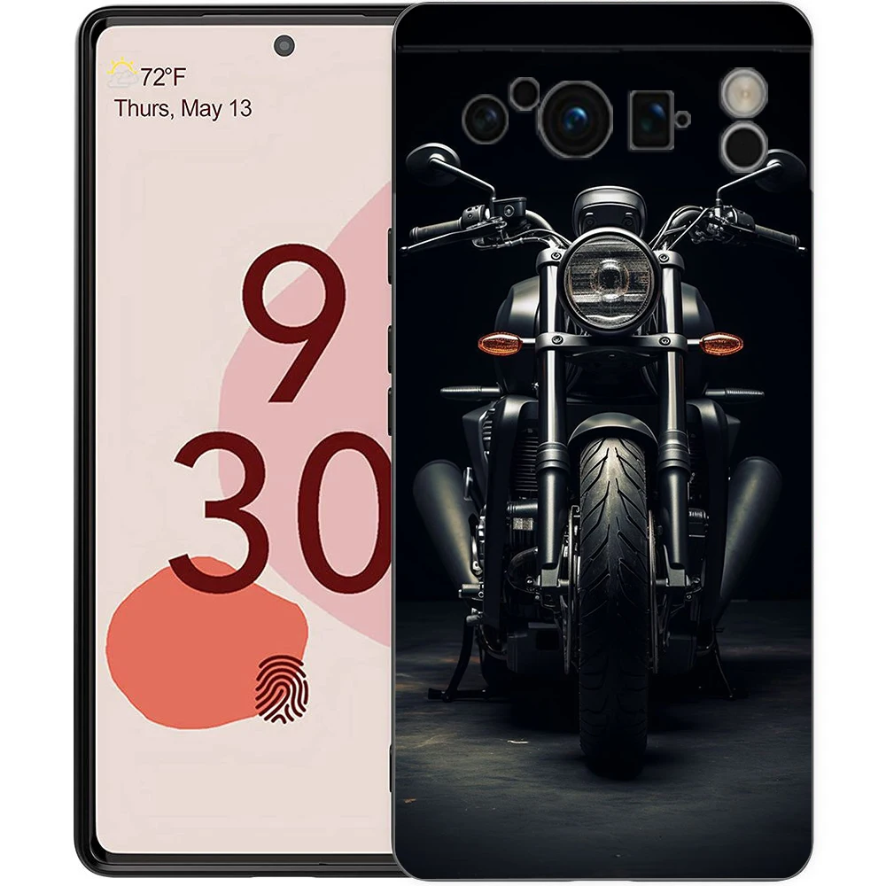 Shockproof Silicone Motorcycle Phone Case Cover - Durable Soft Shell Protective Cover