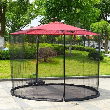 Parasol avec moustiquaire pour l'extérieur, parasol pour pelouse, jardin, camping 1